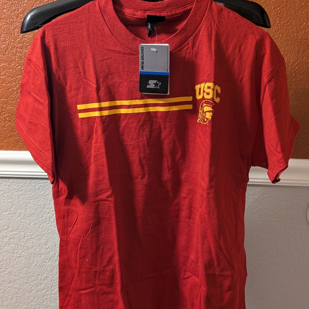 STARTER Red Tee with Yellow USC Logo